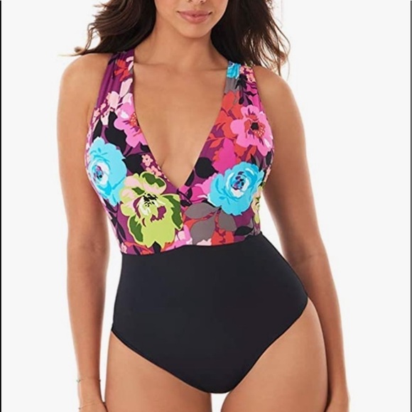 SKINNY Dippers Lady Godiva Halter 1 Piece Swimsuit - Picture 1 of 8